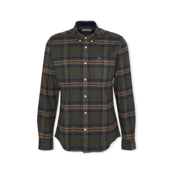 Barbour  Shirt Portdown Tailored - Olive  Košele s dlhým rukávom Zelená