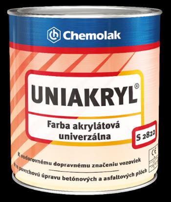 UNIAKRYL S 2822 - Farba na vodorovné dopravné značenie 0,75 L 0515 - zelená