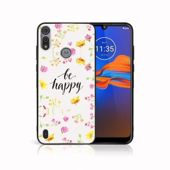 MY ART Silikónový kryt Motorola Moto E6s BE HAPPY (019)