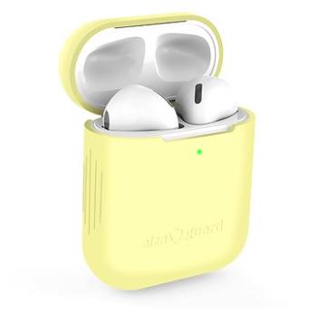 AlzaGuard Skinny Silicone Case na Airpods 1. a 2. generácie, žlté (AGD-ACSS1I)