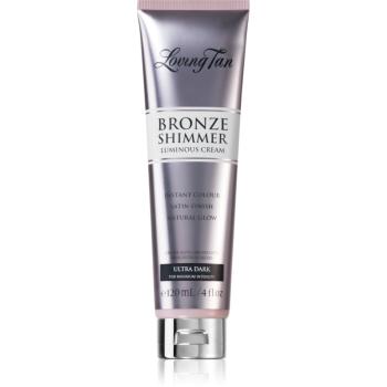 Loving Tan Bronze Shimmer samoopaľovací krém odtieň Ultra Dark 120 ml