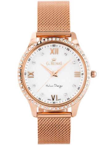 Hodinky G. ROSSI - 6748B-3D3 (zg788d) rose gold 