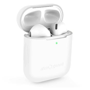 AlzaGuard Skinny Silicone Case na Airpods 1. a 2. generácie, biele (AGD-ACSS1W)