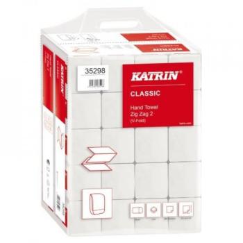 Uteráky pap. ZZ Katrin Classic 2vrs. biele recykl 4000ks krab