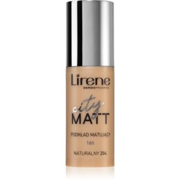 Lirene City Matt zmatňujúci fluidný make-up s vyhladzujúcim efektom odtieň 204 Natural  30 ml