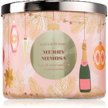 Bath & Body Works Merry Mimosa vonná sviečka 411 g