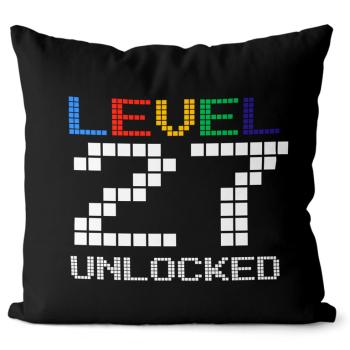 Vankúš Level unlocked (vek: 27, Velikost: 40 x 40 cm)