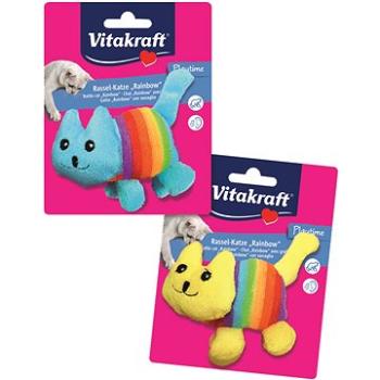 Vitakraft Hračka plyšová mačička dúhová (4008239306746)