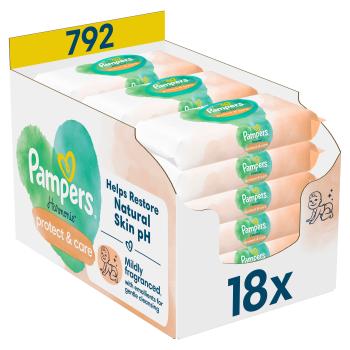 PAMPERS Harmónia Protect & Care Detské čistiace obrúsky 792 ks
