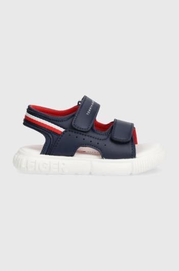 Detské sandále Tommy Hilfiger tmavomodrá farba
