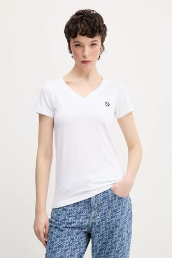 Tričko Karl Lagerfeld Jeans dámske, biela farba, A2W17097