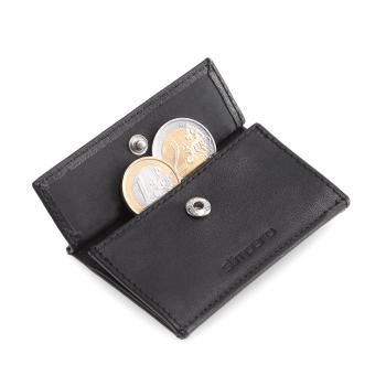 Slimpuro Coin Pocket s ochrannou kartou RFID pre ZNAP Slim Wallets 8 a 12, spínací gombík 