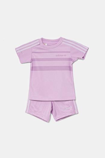 Sada pre bábätká adidas Originals fialová farba, JC6617