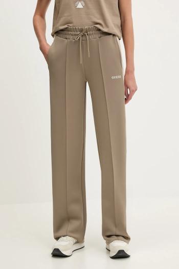 Tepláky Guess YARROW čierna farba, s potlačou, V5GB12 KCRU2