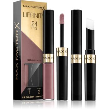 Max Factor Lipfinity Lip Colour hosszan tartó rúzs balzsammal árnyalat 001 Pearly Nude 4,2 g