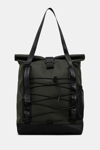 Taška Rains Trail Rolltop Tote Bag W3 zelená farba, 13390