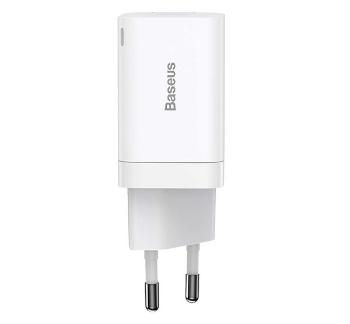 Baseus Super Si Pro gyorstöltő USB-A+ USB-AUSB-C, 30W, fehér