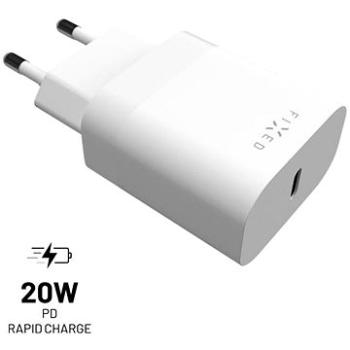 FIXED s USB-C výstupom a podporou PD 20 W biela (FIXC20N-C-WH)