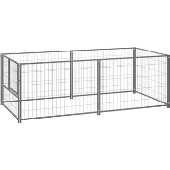 SHUMEE strieborný 200 × 100 × 70 cm oceľ, 150793
