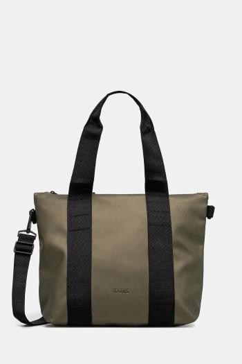 Taška Rains Tote Bag Micro W3 zelená farba, 14180