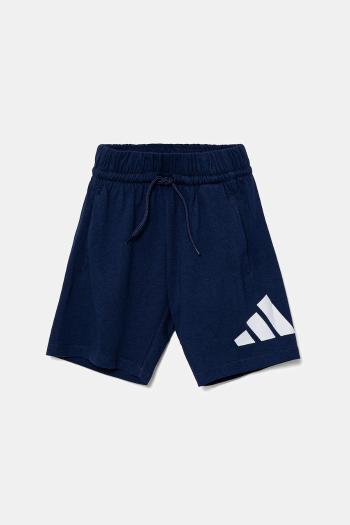 Detské bavlnené šortky adidas s potlačou, nastaviteľný pás JD2086
