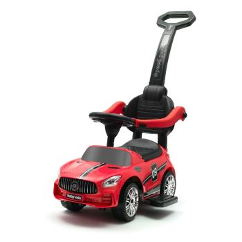 Mașinuță Baby Mix pentru copii cu sunet și barăde ghidare Racer, roșu, roșu