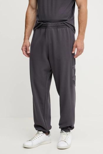Bavlnené tepláky EA7 Emporio Armani šedá farba, jednofarebná, AF10432.7M000154