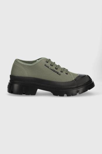 Tenisky Karl Lagerfeld TREKKA MENS zelená farba, KL25211