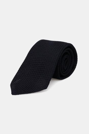 Hodvábna kravata Eton tmavomodrá farba, A00030963