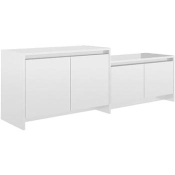 SHUMEE biely s vysokým leskom 146,5 × 35 × 50 cm (809815)