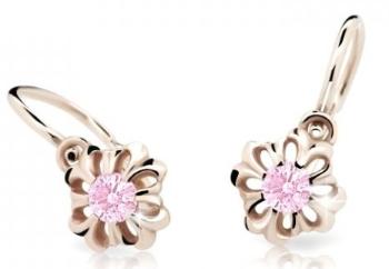 Cutie Jewellery Nežné detské náušnice z ružového zlata C2208-10-X-4 ružová