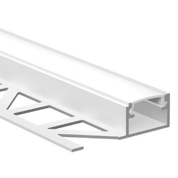 Lišta pre led pásku McLED strieborná mat, hliník, dĺžka 200 cm, výška hrany 10 mm, ML-761.333.05.S2