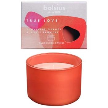 BOLSIUS True Love pomaranč a biele kvety 63 × 90 mm (8717847148476)