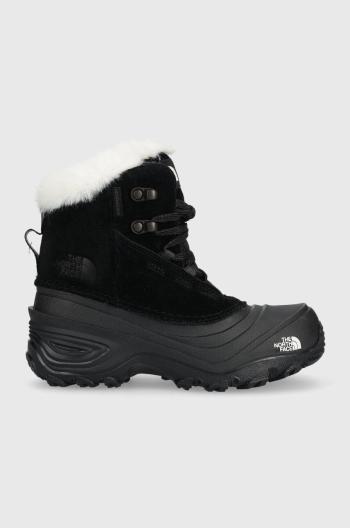 Detské zimné topánky The North Face Y SHELLISTA V LACE WP čierna farba