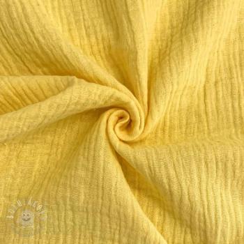 Dvojitá gázovina/mušelín soft yellow