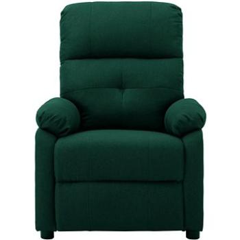 Shumee polohovacie tmavo zelené textil, 3073818