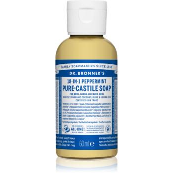 Dr. Bronner’s Peppermint tekuté univerzálne mydlo 60 ml