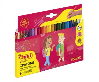 JOVI PLASTICOLOR - Guľaté voskovky 24 ks