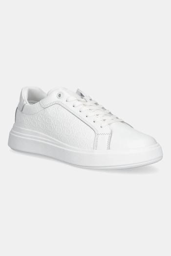 Tenisky Calvin Klein CHUNKY LOW TOP LACE UP MONO biela farba, HM0HM01970