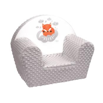 New Baby Baby Minky Fox fotoliu gri , 42 x 53 cm, gri