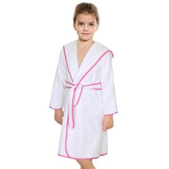 Bellatex Froté – veľ. 5 – 7 rokov – biely s ružovou stuhou (6567)