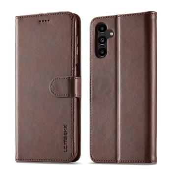 IMEEKE Peňaženkový obal pre Samsung Galaxy A15 / A15 5G tmavohnedý