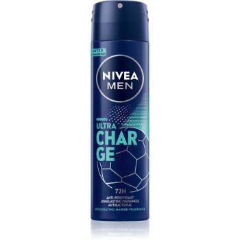 NIVEA MEN Ultra Charge antiperspirant v spreji pre mužov 150 ml