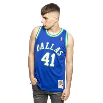 Mitchell & Ness Dallas Mavericks #41 Dirk Nowitzki royal Swingman Jersey  - 2XL