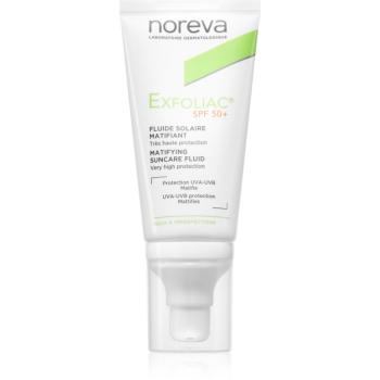 Noreva Exfoliac Mattifying Suncare Fluid SPF 50+ ochranný zmatňujúci fluid na tvár SPF 50+ 40 ml