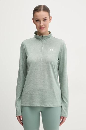 Tréningová mikina Under Armour Tech 1 zelená farba, vzorovaná, 1384225