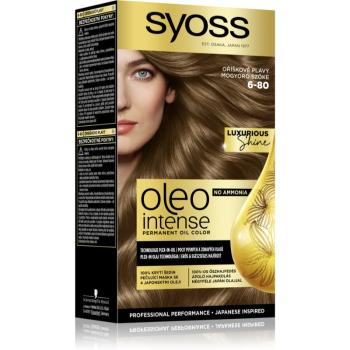 Syoss Oleo Intense Culoare permanenta pentru par cu ulei culoare 6-80 Hazelnut Blond 2x50 ml