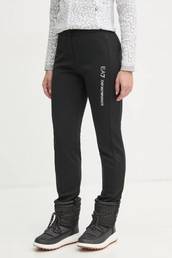 Lyžiarske nohavice EA7 Emporio Armani čierna farba, TN8HZ.6DTP04