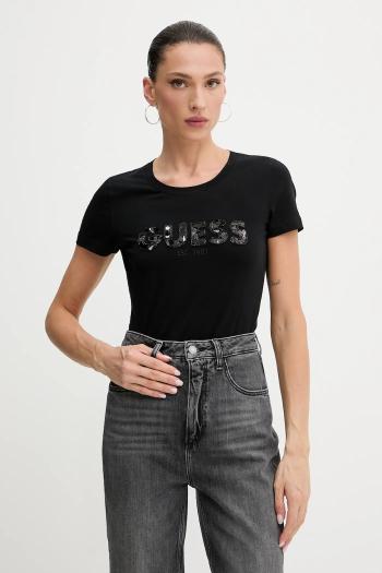 Tričko Guess dámske, čierna farba, W5GI17 J1314