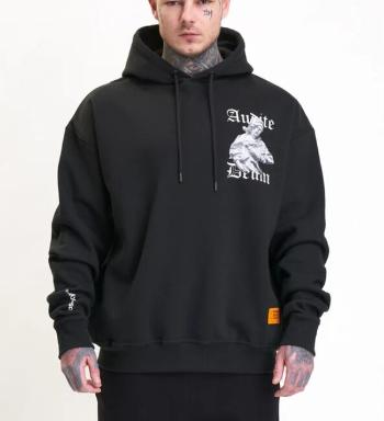 Whoshotya Audite Deum Oversized Hoodie Black - XL